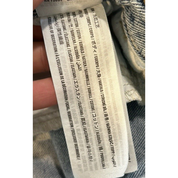 Hollister Curvy High-Rise Mom Jean 15R or 32x27 Light Wash Capri Stone Wash - Picture 14 of 15